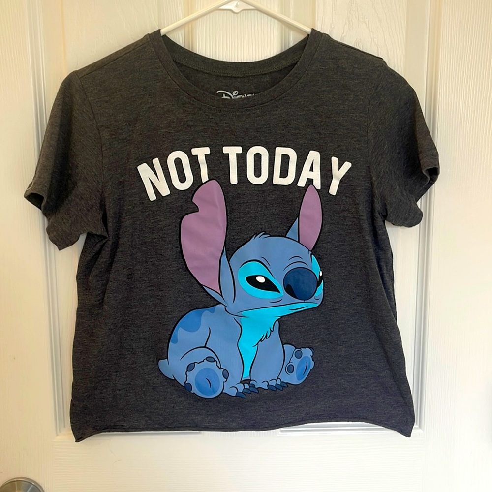 PRICE DROP! Disney Stitch Crop Top “Not Today” 🍍🌸Never Worn!!